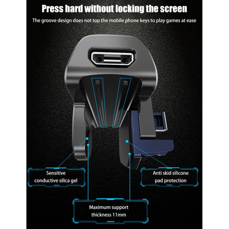 MeMo AK02 Burst Shooting Capacitive Mobile Phone Gamepad, AK02 Red, AK02 Blue