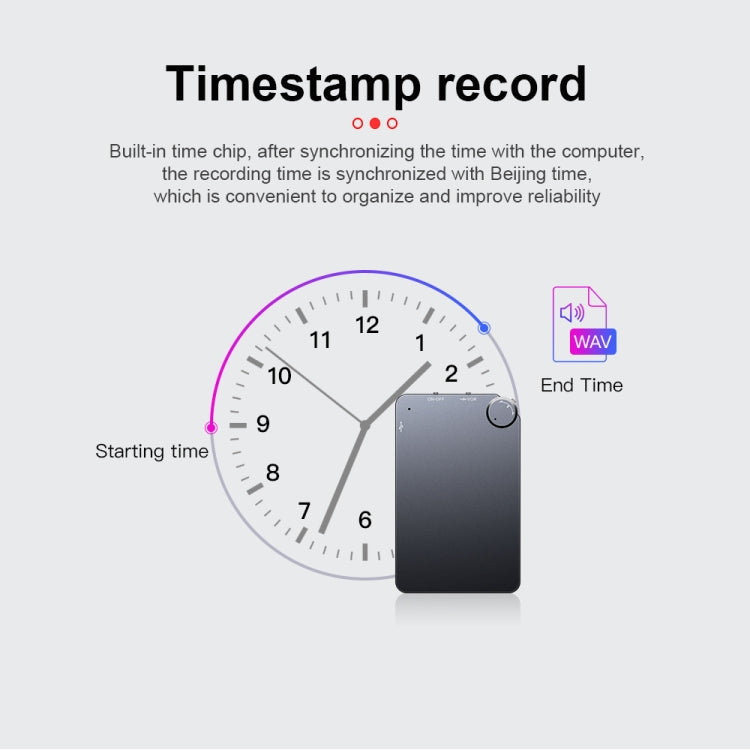 K2 Portable Ultra-thin Card Voice Recorder, 4GB, 8GB, 16GB, 32GB