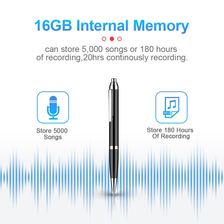Q90 Intelligent HD Digital Noise Reduction Recording Pen, 4GB, 8GB, 16GB, 32GB