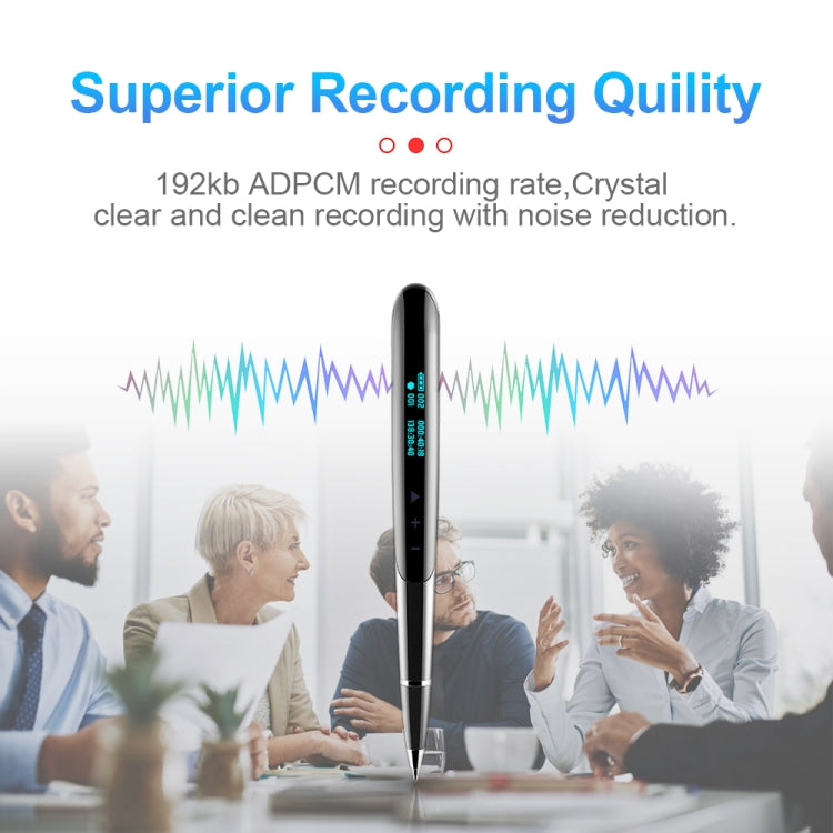 Q9 AI Intelligent High-definition Noise Reduction Conference Recording Pen Voice Control Recorder, 4GB, 8GB, 16GB, 32GB