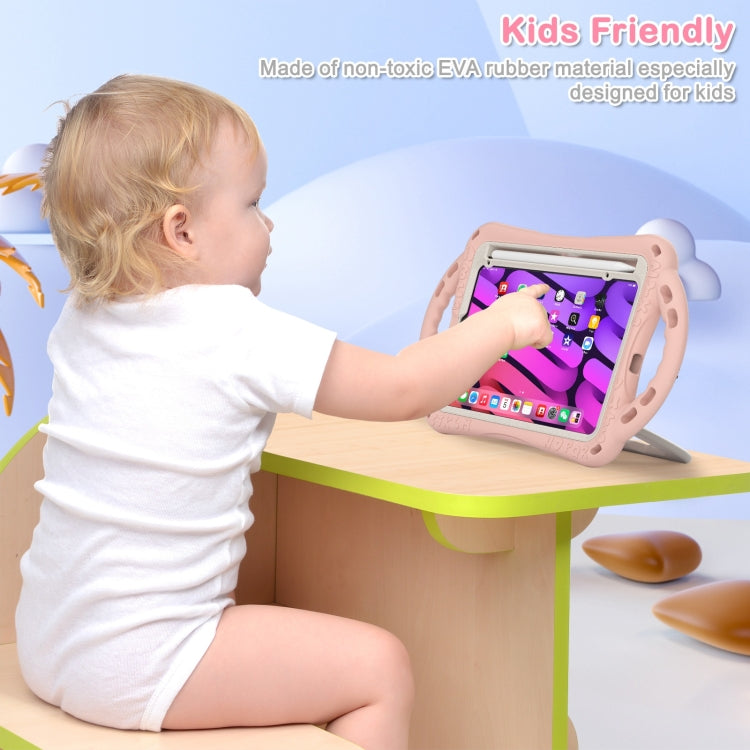Cute Cat King Kids Shockproof EVA Protective Case with Holder & Shoulder Strap & Handle, For iPad mini 6 / mini 2024, For iPad mini 6