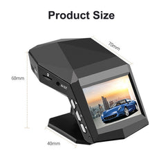 2 inch HD Single Lens 1080P No Light Night Vision Hidden Driving Recorder with Aromatherapy, Without