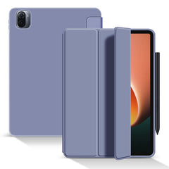 Skin Feel Matte Honeycomb Leather Tablet Case with Tri-fold Bracket, For Xiaomi Pad 5 / Pad 5 Pro