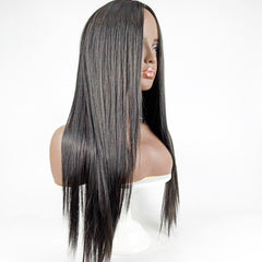 Centre-parted Long Straight Wig Headgear for Women