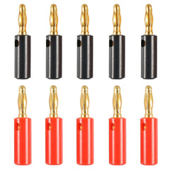 Car Red and Black Cover Gold-plated 4mm Banana Head Audio Plug, A6545 10 in 1, A6546 20 in 1, A6549 40 in 1