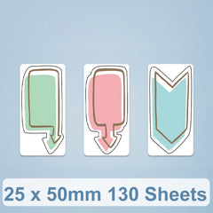 Thermal Printing Label Paper For NiiMbot D101 / D11, 25 x 50mm 130 Sheets Look Here, 25 x 50mm 130 Sheets Cherry Blossom Knot