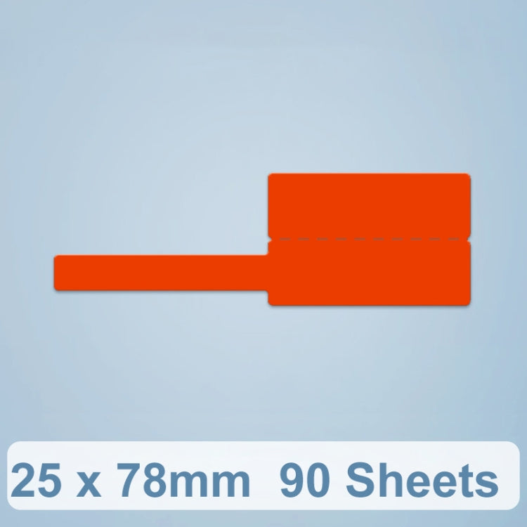 Thermal Label Data Cable Sort Stickers For NiiMbot D101 / D11, 25 x 78mm  90 Sheets White, 25 x 78mm  90 Sheets Red, 25 x 78mm  90 Sheets Yellow