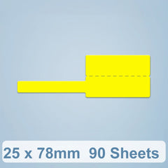 Thermal Label Data Cable Sort Stickers For NiiMbot D101 / D11, 25 x 78mm  90 Sheets White, 25 x 78mm  90 Sheets Red, 25 x 78mm  90 Sheets Yellow
