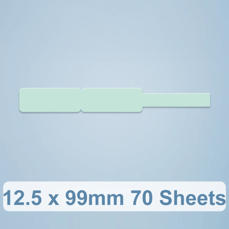 Thermal Label Data Cable Sort Stickers For NiiMbot D101 / D11, 12.5 x 99mm 70 Sheets Lucky You, 12.5 x 99mm 70 Sheets Mint Green, 12.5 x 99mm 70 Sheets Cyan Cloud