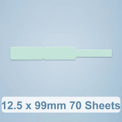 Thermal Label Data Cable Sort Stickers For NiiMbot D101 / D11, 12.5 x 99mm 70 Sheets Lucky You, 12.5 x 99mm 70 Sheets Mint Green, 12.5 x 99mm 70 Sheets Cyan Cloud