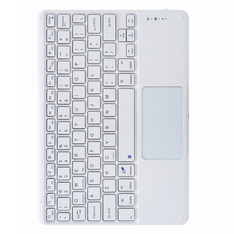 H-102C Touch Bluetooth Keyboard Leather Case with Rear Three-fold Holder, For iPad 10.2 2020 & 2019 / Pro 10.5 inch
