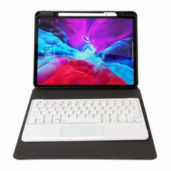 H-102C Touch Bluetooth Keyboard Leather Case with Rear Three-fold Holder, For iPad 10.2 2020 & 2019 / Pro 10.5 inch