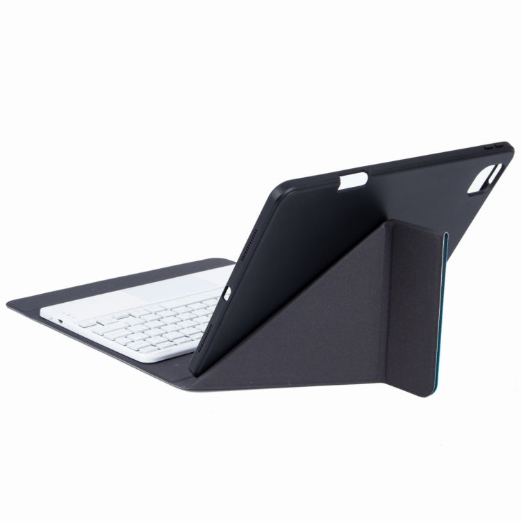 H-102C Touch Bluetooth Keyboard Leather Case with Rear Three-fold Holder, For iPad 10.2 2020 & 2019 / Pro 10.5 inch
