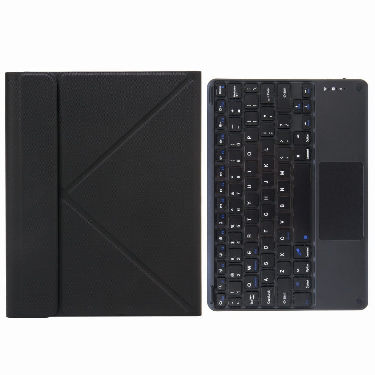 H-102C Touch Bluetooth Keyboard Leather Case with Rear Three-fold Holder, For iPad 10.2 2020 & 2019 / Pro 10.5 inch