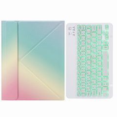 H-102S Monochrome Backlight Bluetooth Keyboard Leather Case with Rear Three-fold Holder, For iPad 10.2 2020 & 2019 / Pro 10.5 inch, For iPad 9.7 2018 & 2017, For iPad Pro 11 inch 2021 & 2020 & 2018 / Air 2020 10.9