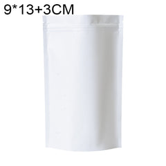 100 PCS/Set Matte Aluminum Foil Snack Stand-up Pouch, 9x13+3cm