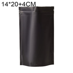 100 PCS/Set Matte Aluminum Foil Snack Stand-up Pouch, 14x20+4cm