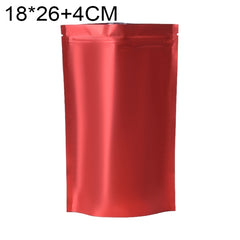 100 PCS/Set Matte Aluminum Foil Snack Stand-up Pouch, 18x26+4cm