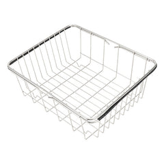 Kitchen Dish Drainer Sink Drain Basket Washing Vegetable Fruit Drying Holder Stainless Steel Adjustable Rack, Arch Net Style, Flat Bottom Style, Ordinary Style