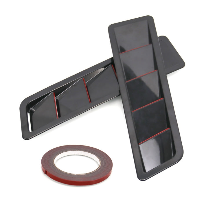 2 in 1 Car Air Intake Scoop Bonnet Hood Vent Louver Cooling Panel Trim Set, SSW007A-BK-R Black, SSW007A-C-R Carbon Fiber