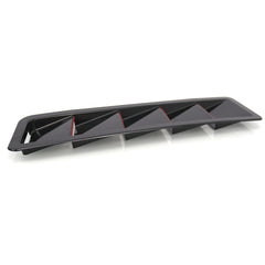 2 in 1 Car Air Intake Scoop Bonnet Hood Vent Louver Cooling Panel Trim Set, SSW007A-BK-R Black, SSW007A-C-R Carbon Fiber