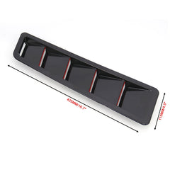 2 in 1 Car Air Intake Scoop Bonnet Hood Vent Louver Cooling Panel Trim Set, SSW007A-BK-R Black, SSW007A-C-R Carbon Fiber