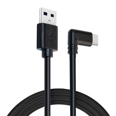 USB Male to USB 3.2 Gen1 Type-C Elbow VR Link Cable For Oculus Quest 1 / 2, 5m