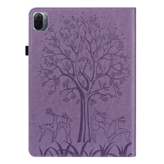 Tree & Deer Pattern Pressed Printing Leather Tablet Case with Sleep / Wake-up, For Xiaomi Pad 5 / 5 Pro, For Amazon Kindle Paperwhite 5 2021