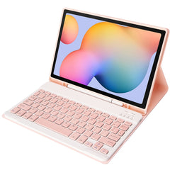 A610B Candy Color Bluetooth Keyboard Leather Case with Pen Slot, For Samsung Galaxy Tab S6 Lite