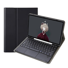 YA610B-A  Lambskin Texture Voltage Round Keycap Bluetooth Keyboard Leather Case with Touchpad, For Samsung Galaxy Tab S6 Lite 10.4 inch SM-P610 / SM-P615, For Samsung Galaxy Tab A8 10.5 2021 SM-X200 / SM-X205                                            ...