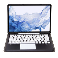 T800B-A Touch Pad Detachable Bluetooth Keyboard Leather Tablet Case, For Samsung Galaxy Tab S8+/S7+/S7 FE, T800B-A