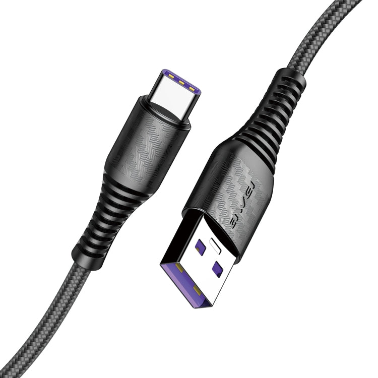 awei CL-69 5A Type-C / USB-C Smart Fast Charging Cable, Length: 1m