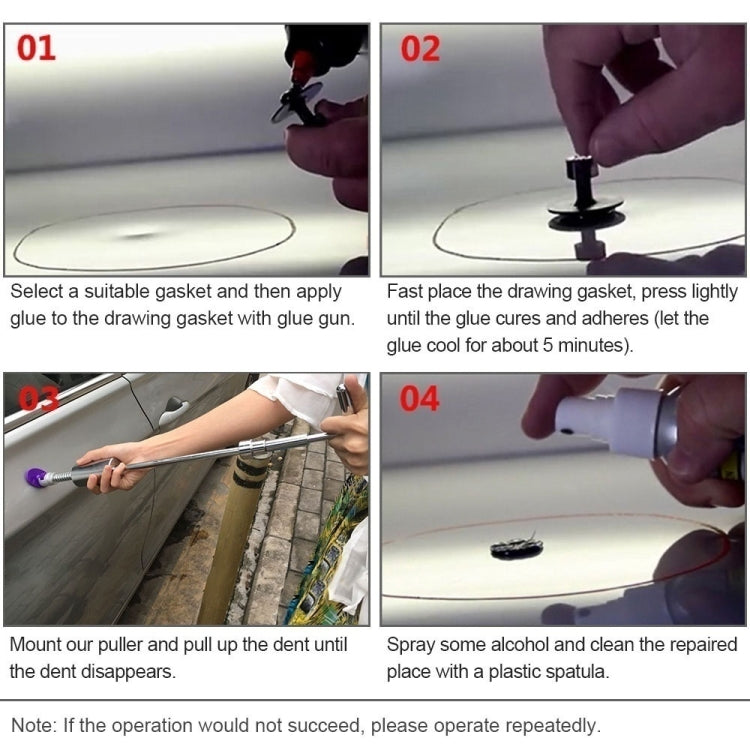 36 in 1 12V Car Cigarette Lighter Plug Paintless Dent Puller, 36 in 1