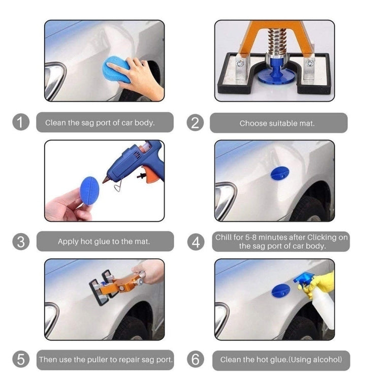 34 in 1 12V Car Cigarette Lighter Plug Paintless Dent Puller, 34 in 1