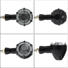 PE-ZSD-174 Motorcycle Flashing Rotation Mode LED Two-color Modified Round Turn Signal Light