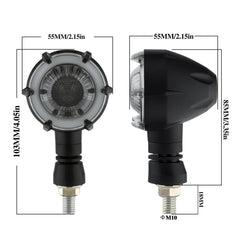 PE-ZSD-174 Motorcycle Flashing Rotation Mode LED Two-color Modified Round Turn Signal Light