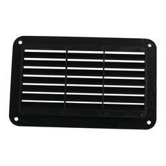 A6788 193x122mm Black Rectangle Louvered Ventilation Plastic Venting Panel Cover, 193x122mm