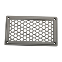 A6790 198x114mm Grey Rectangle Louvered Ventilation Plastic Venting Panel Cover, 198x114mm
