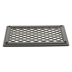 A6790 198x114mm Grey Rectangle Louvered Ventilation Plastic Venting Panel Cover, 198x114mm