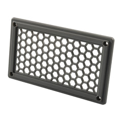 A6790 198x114mm Grey Rectangle Louvered Ventilation Plastic Venting Panel Cover, 198x114mm