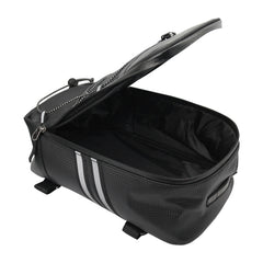 Motorcycle Waterproof PU Leather Rack Rear Carrier Bag, Capacity: 8L with Rain Cover, 8L