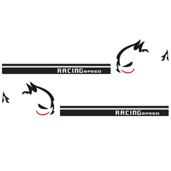 2 PCS/Set D-49 Evil Rabbit Pattern Car Modified Decorative Sticker, Evil Rabbit Pattern