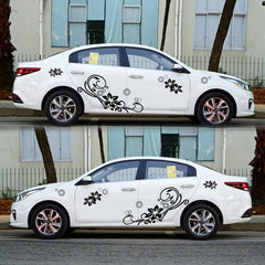 2 PCS/Set D-75 Flower Vine Pattern Car Modified Decorative Sticker, D-75