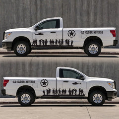 2 PCS/Set D-84 Old Soldiers Pattern Car Modified Decorative Sticker, D-84