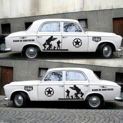 2 PCS/Set D-135 Band of Brothers Pattern Car Modified Decorative Sticker, D-135