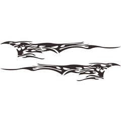 2 PCS/Set D-144 Fire Element Pattern Car Modified Decorative Sticker, D-144