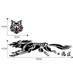 2 PCS/Set D-218 Wolf Totem Pattern Car Modified Decorative Sticker, D-218