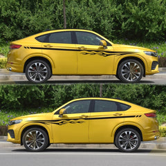 2 PCS/Set D-280 Flame Streak Pattern Car Modified Decorative Sticker, D-280