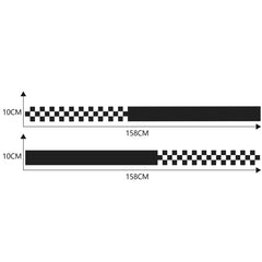 2 PCS/Set D-282 Waistline Pattern Car Modified Decorative Sticker, D-282