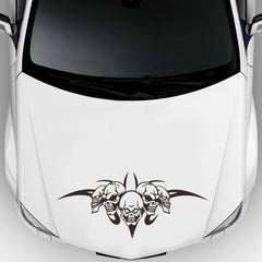 D-299 Skull Pattern Car Modified Hood Decorative Sticker, D-299